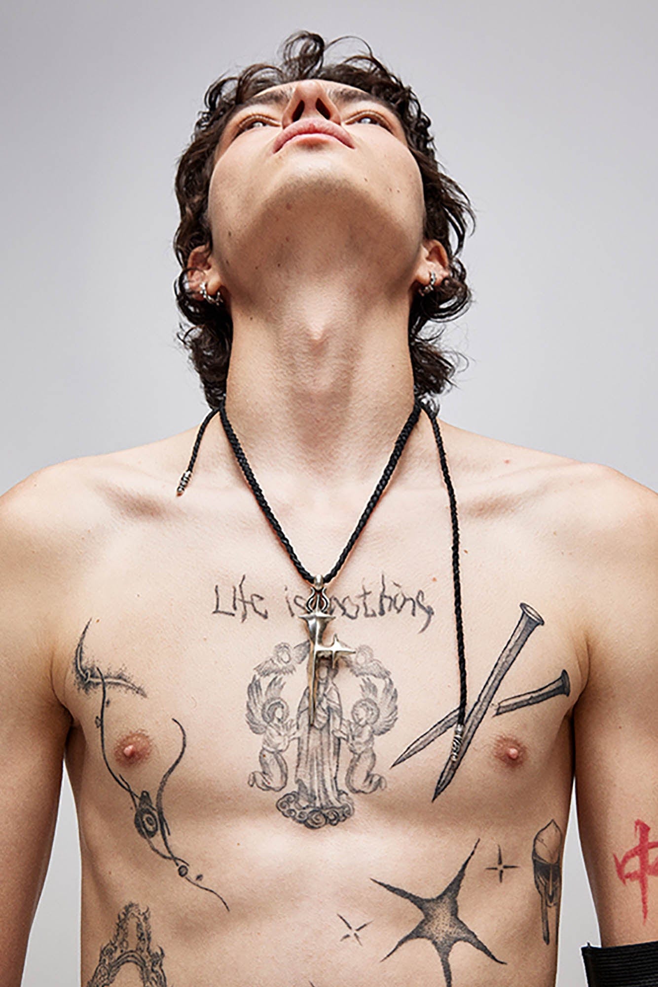 Chic Cross-Star Braided Necklace