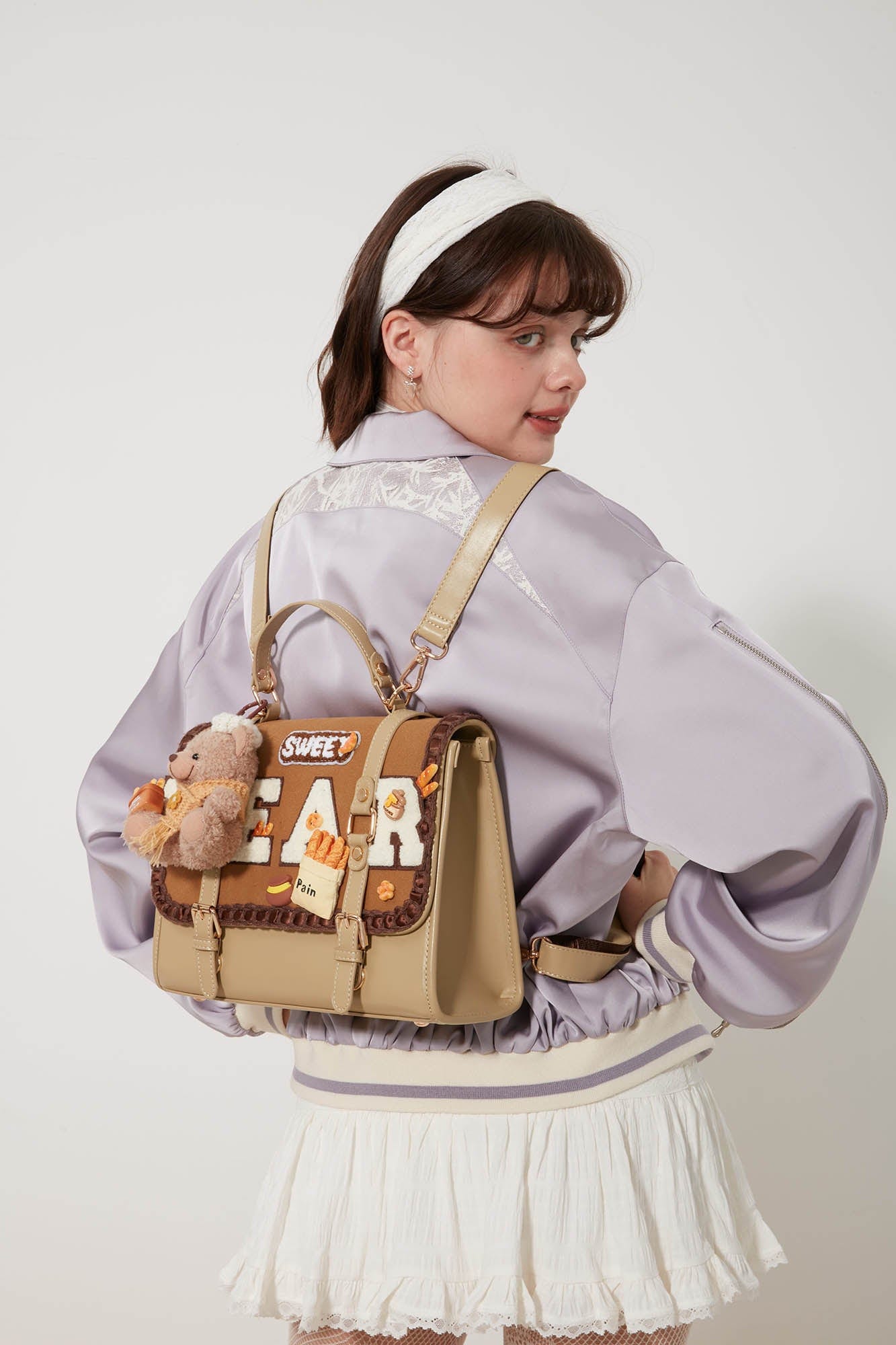 Cozy Bear Flap Backpack