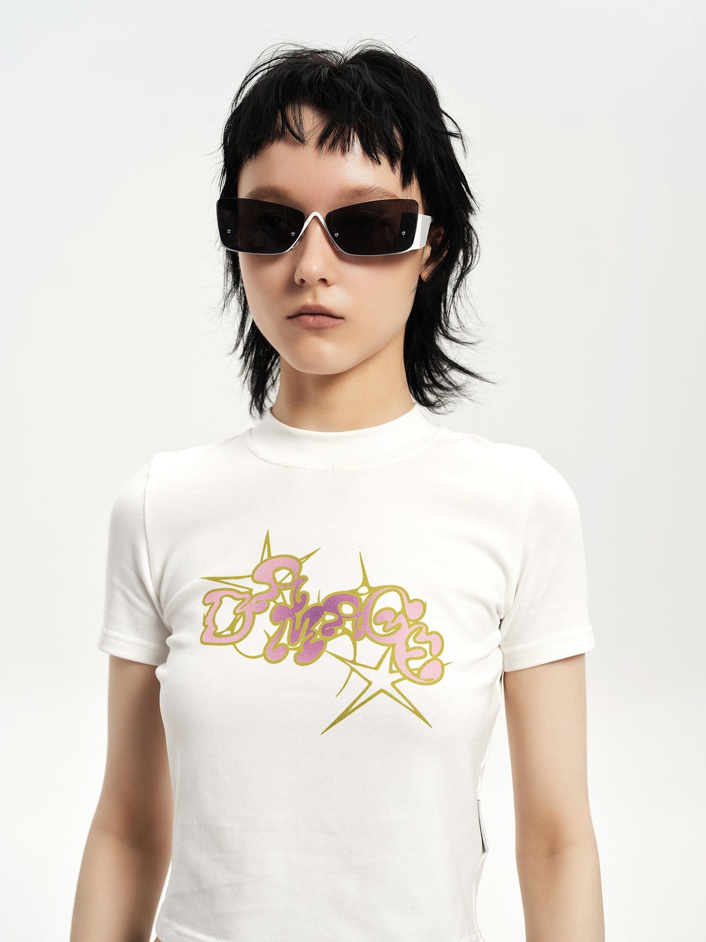 Chic Modern Half Frame Sunglasses