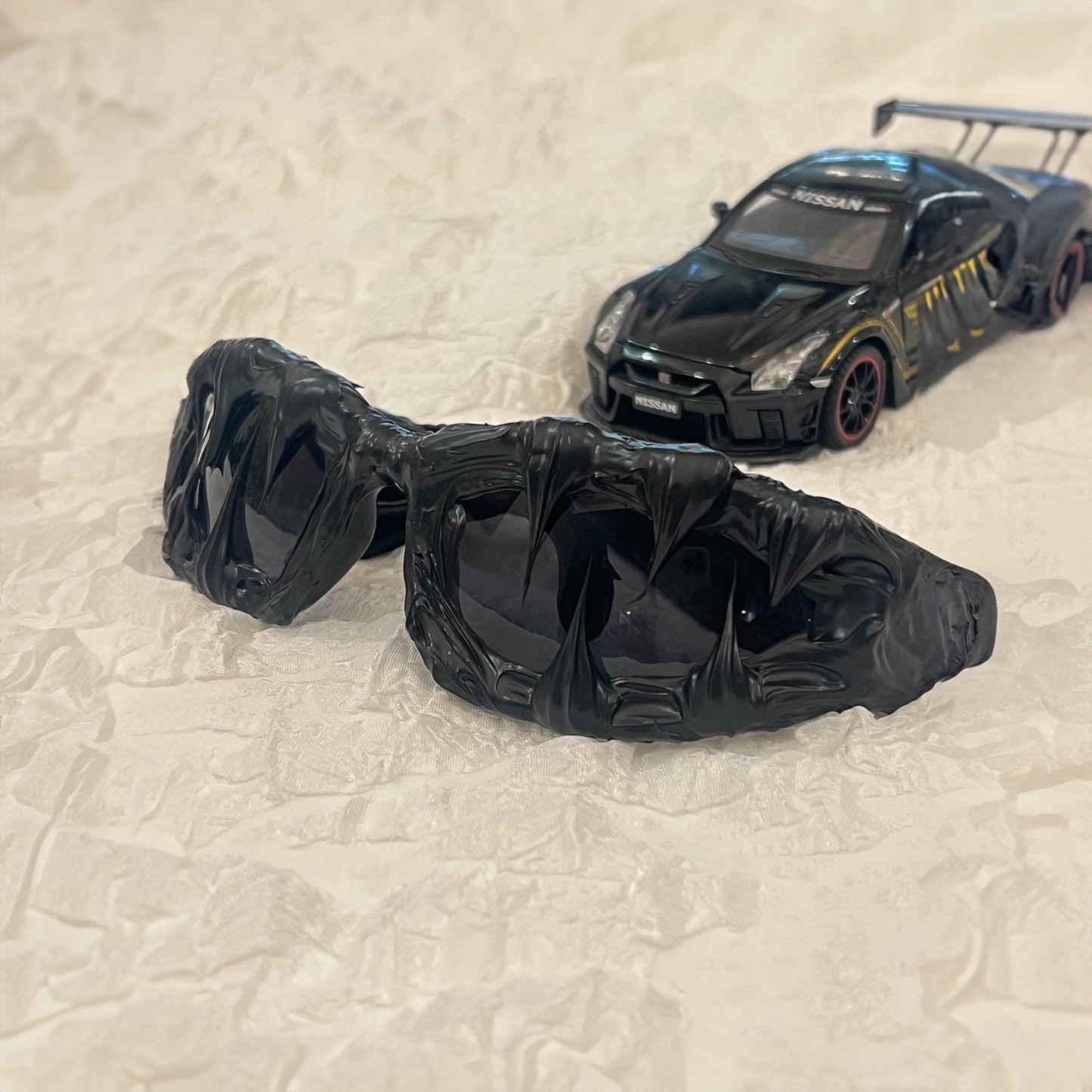 Melting Drip Resin Sunglasses