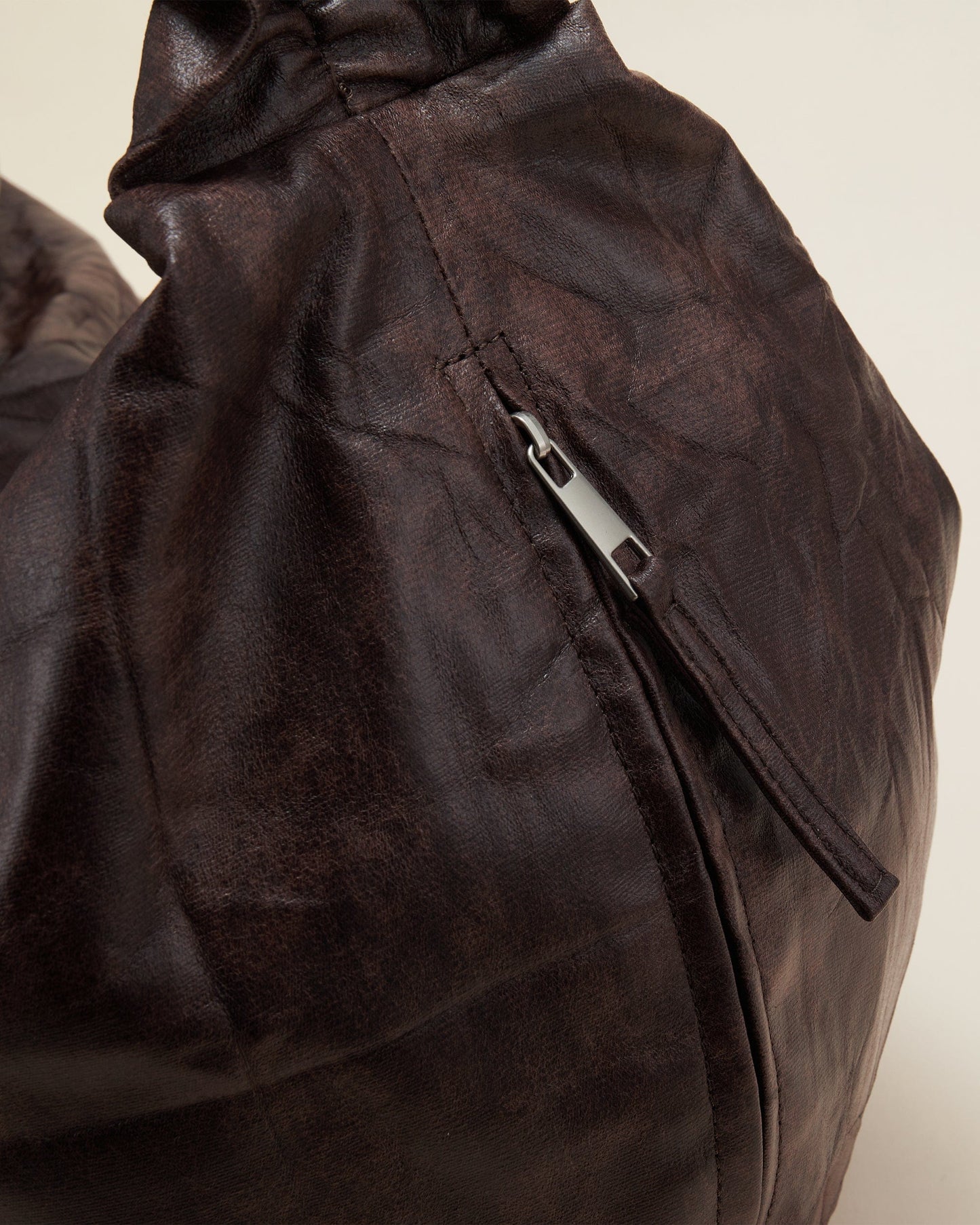 Chic Wrinkle Crescent Tote