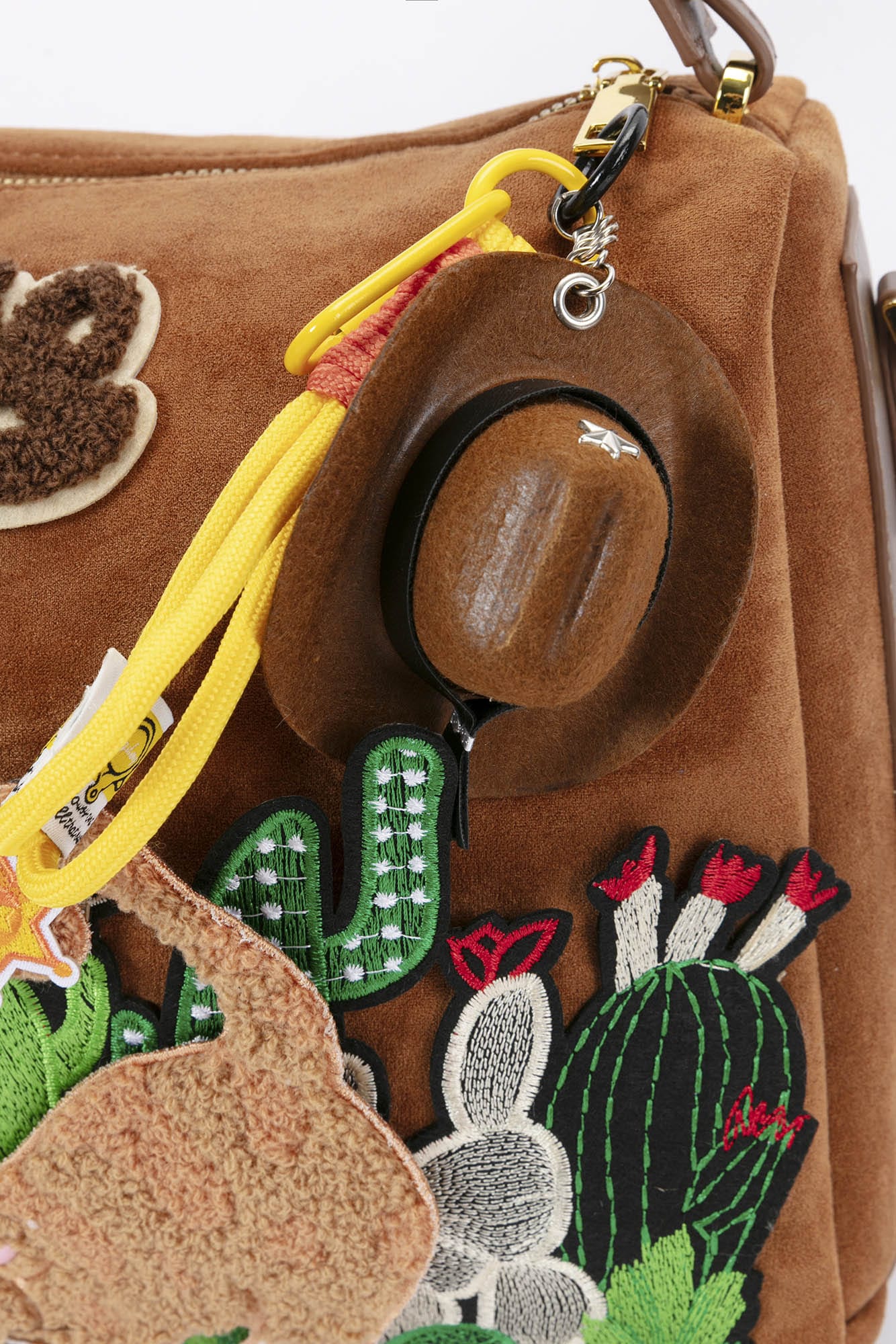 Embroidered Desert Oasis Shoulder Bag