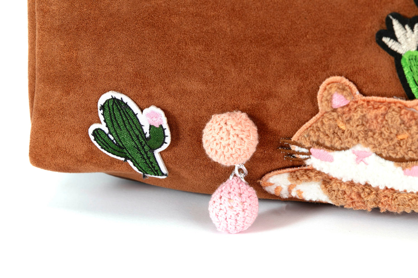 Embroidered Desert Oasis Shoulder Bag