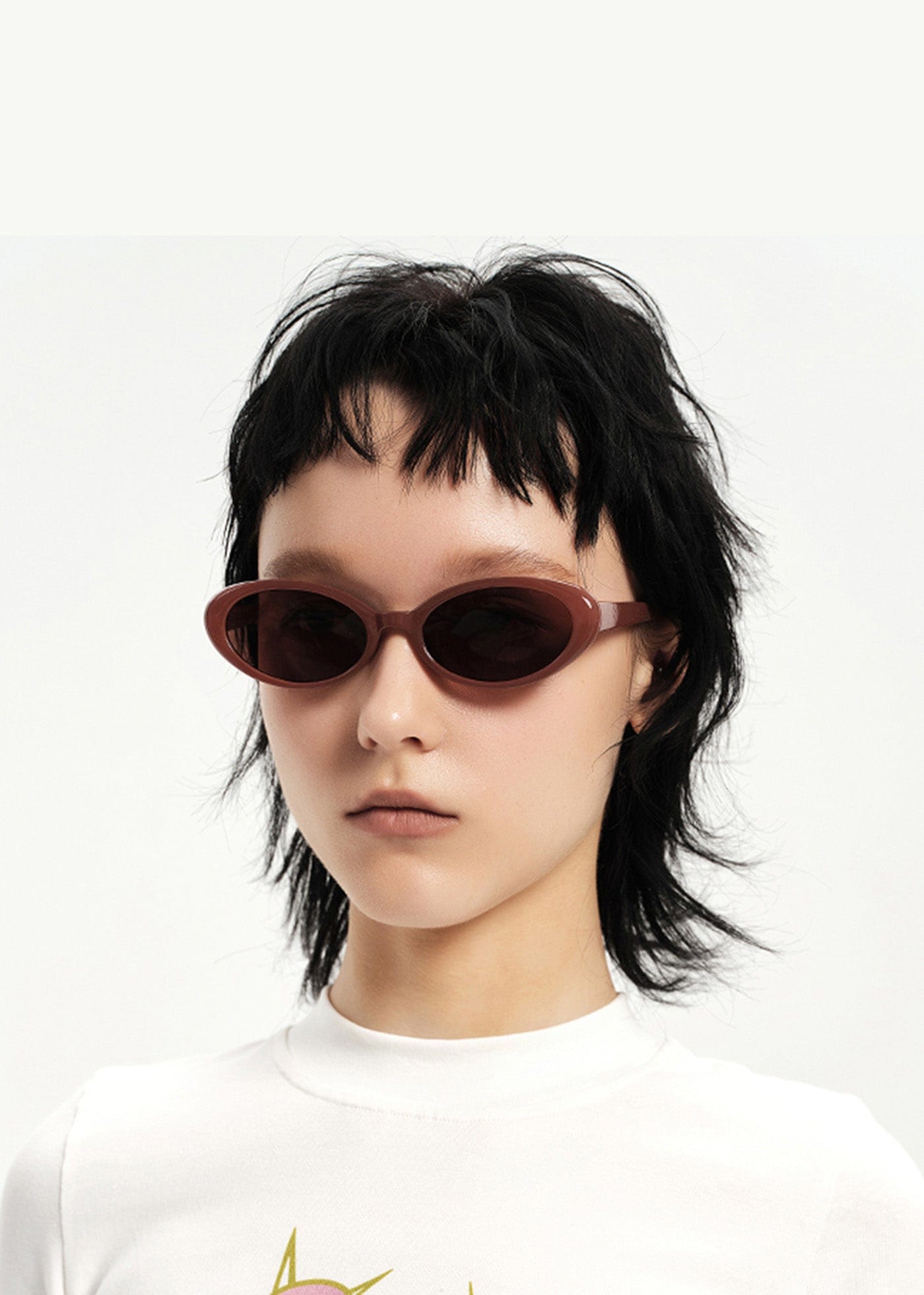 Retro Ellipse Fashion Sunglasses