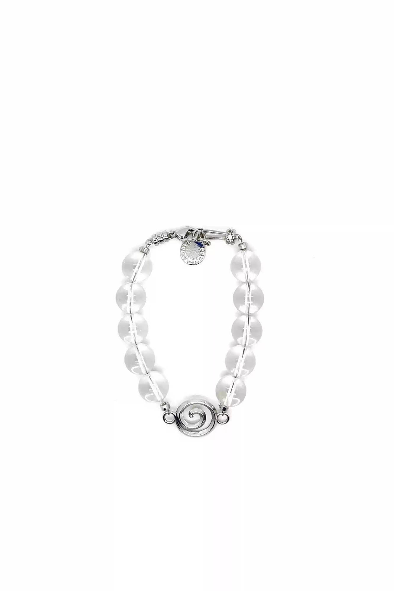 Elegant Crystal Spiral Bracelet