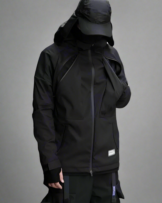 Versatile Cyberpunk Pocket Coat