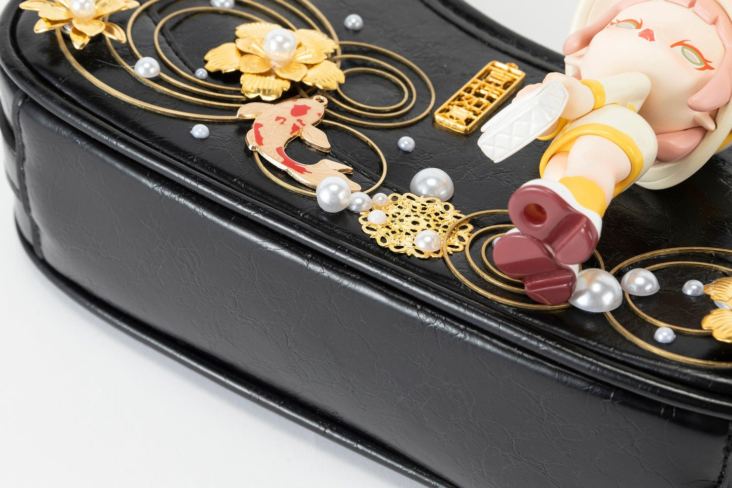 Charming Koi & Doll Hobo Bag