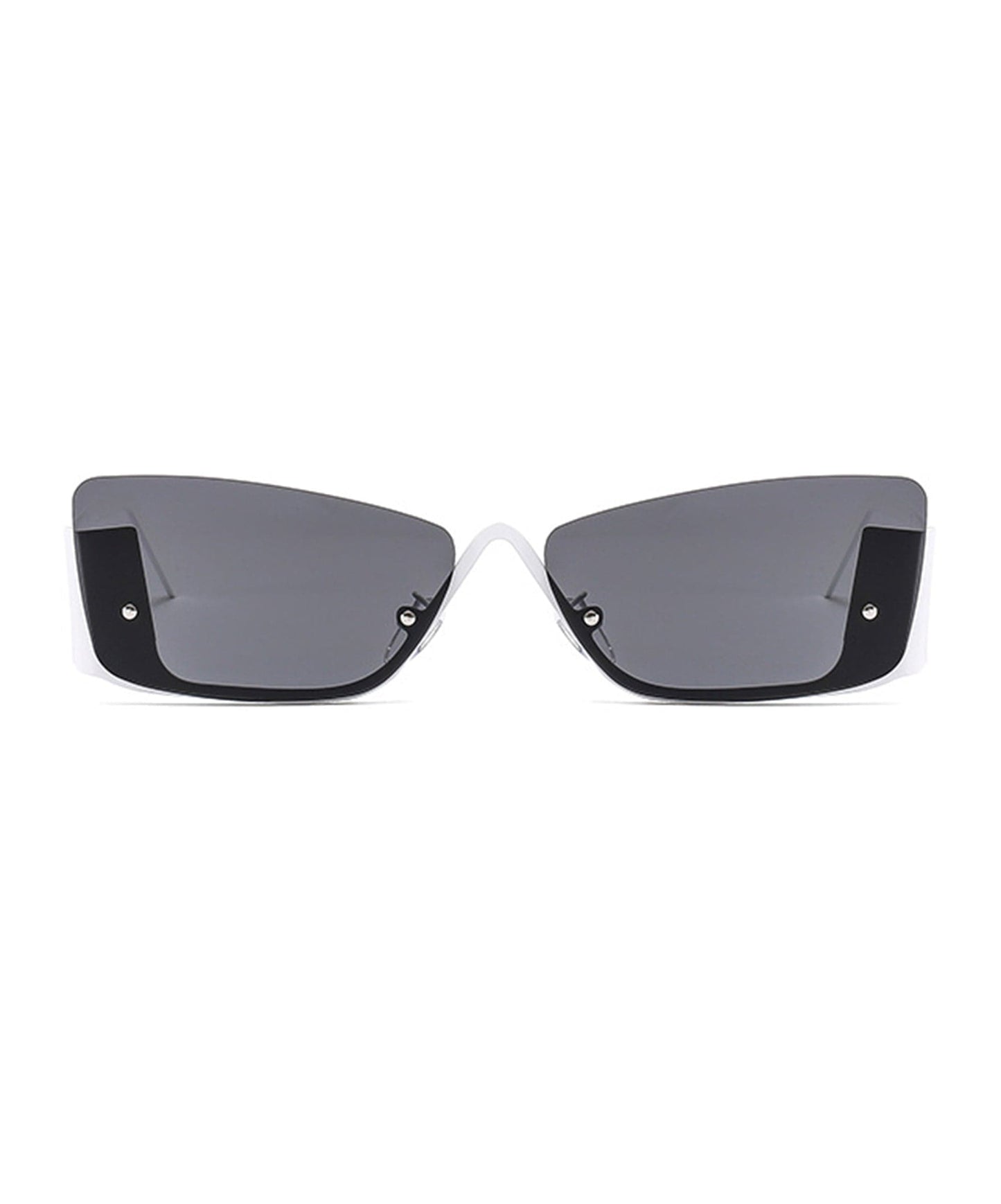 Chic Modern Half Frame Sunglasses