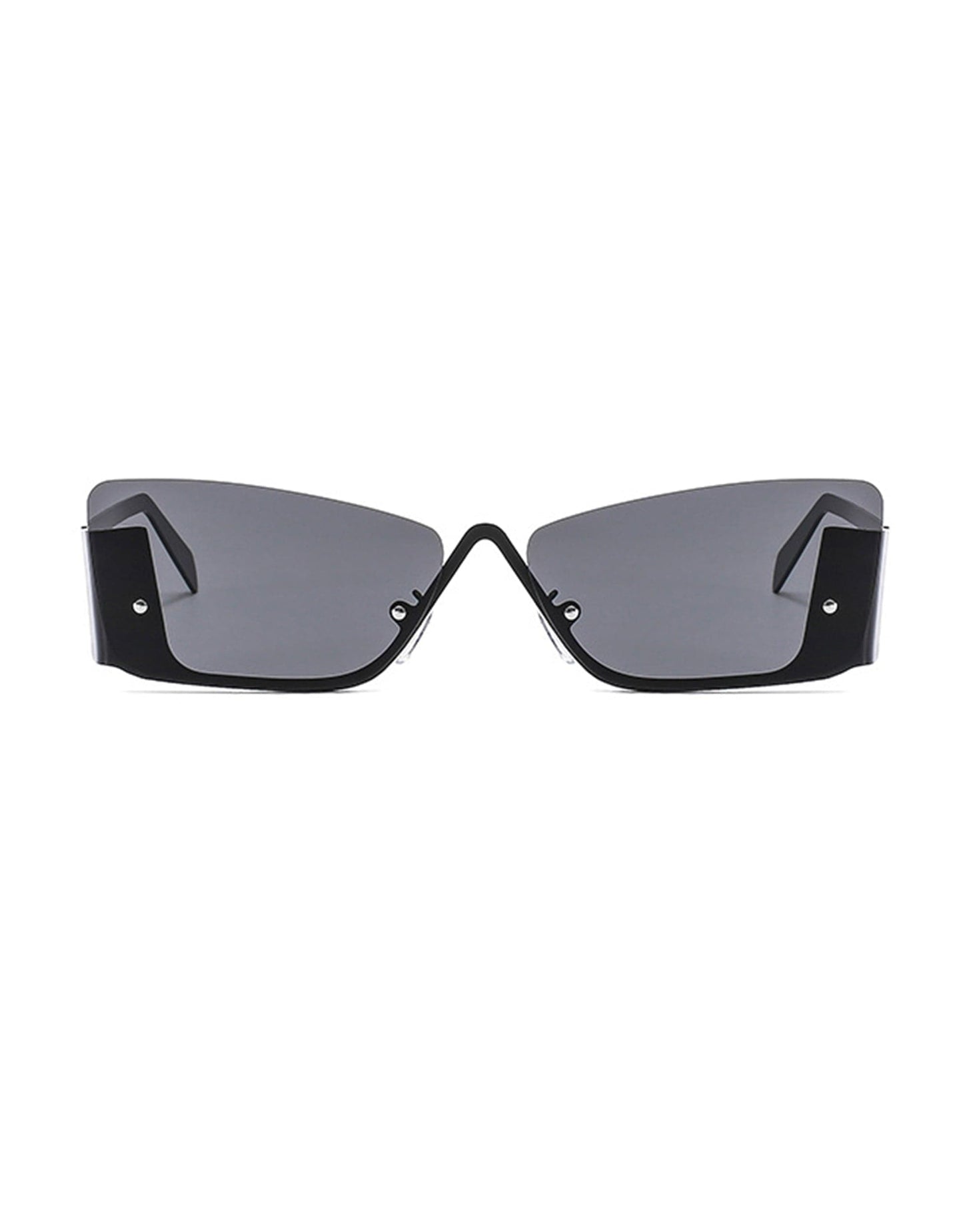 Chic Modern Half Frame Sunglasses