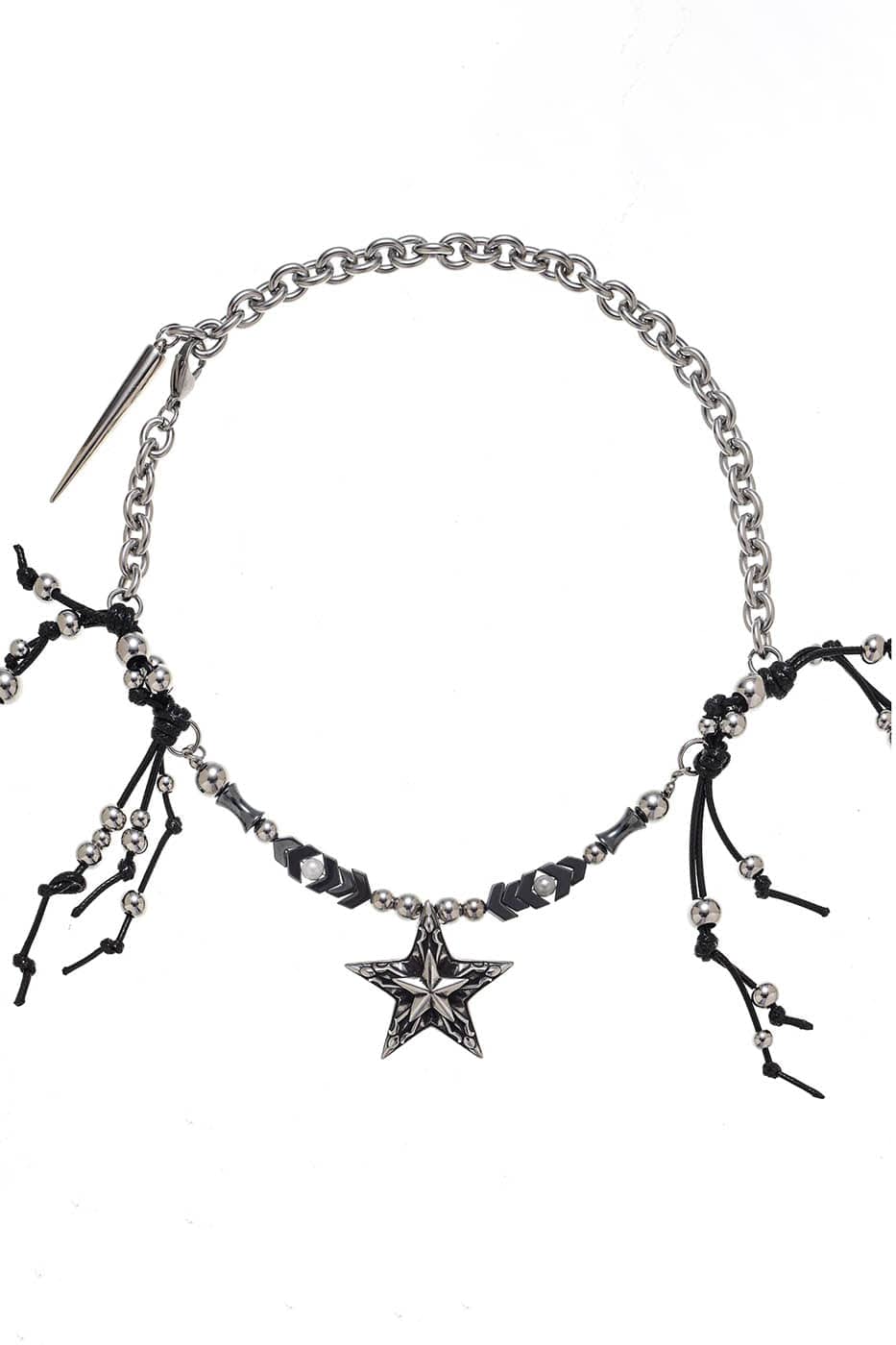 Enchanting Pentagram Beaded Necklace