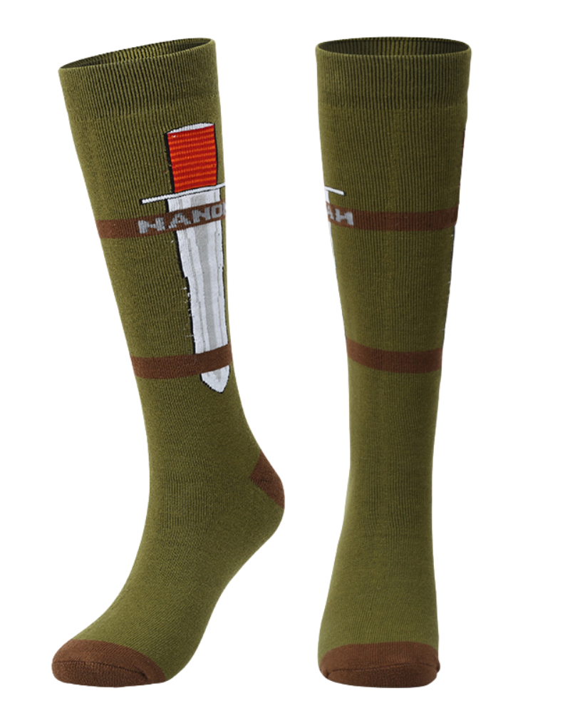 Cozy Long Cotton Ski Socks