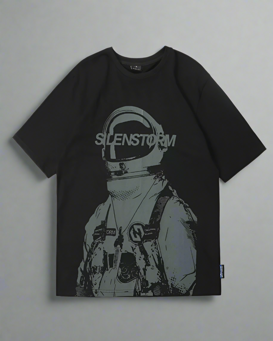 Graphic T-Shirt with Astronaut Print