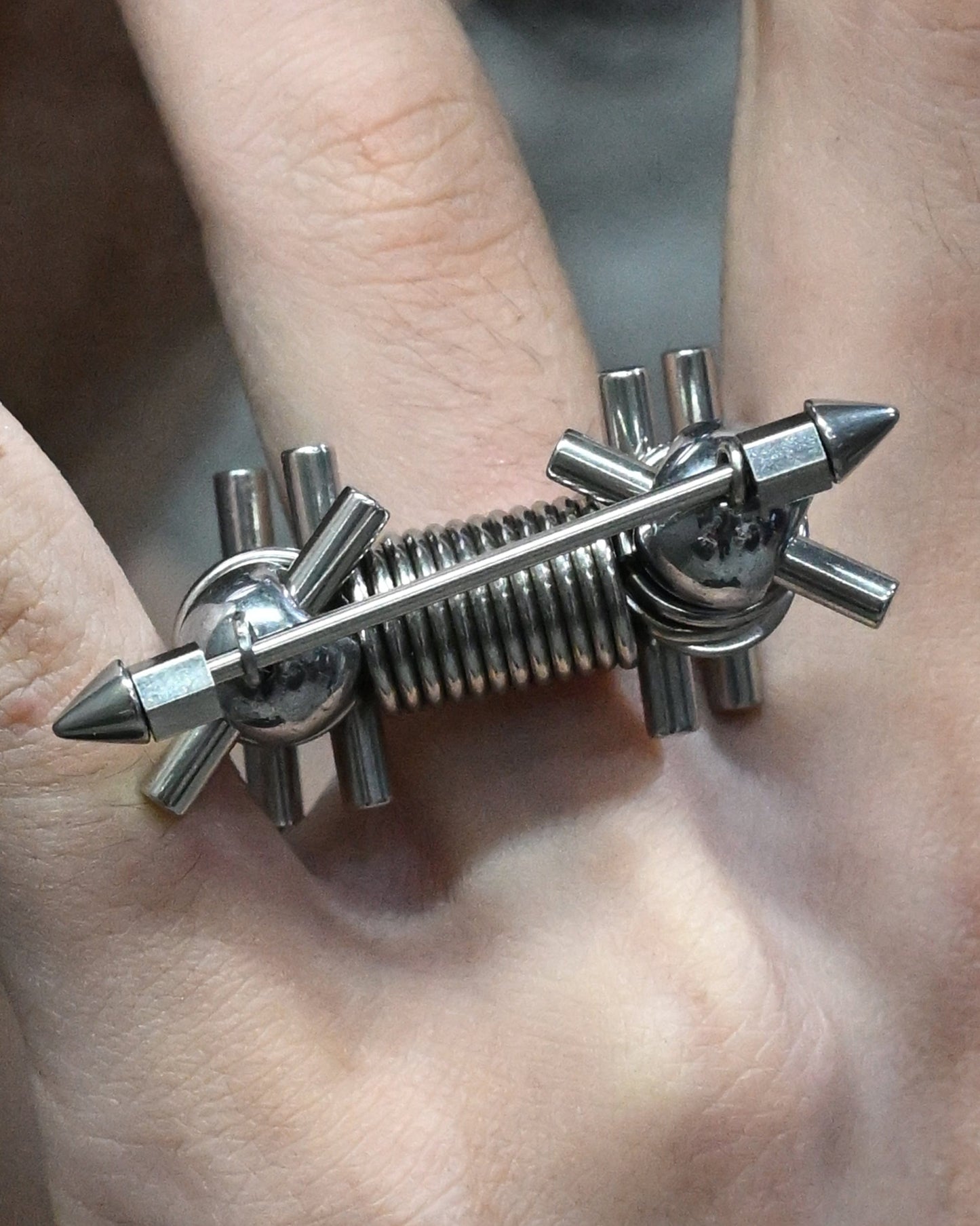 Adjustable Rivet Statement Ring - New Arrivals - Stylish Adjustable Rivet Statement Ring for Unique Looks - View 10