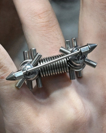 Adjustable Rivet Statement Ring - New Arrivals - Stylish Adjustable Rivet Statement Ring for Unique Looks - View 10