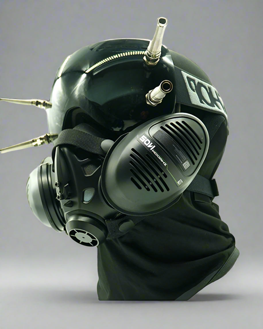 Advanced Cyberpunk Visor & Mask - cyberpunk mask - Stylish Cyberpunk Visor and Mask for Bold Looks - Main view