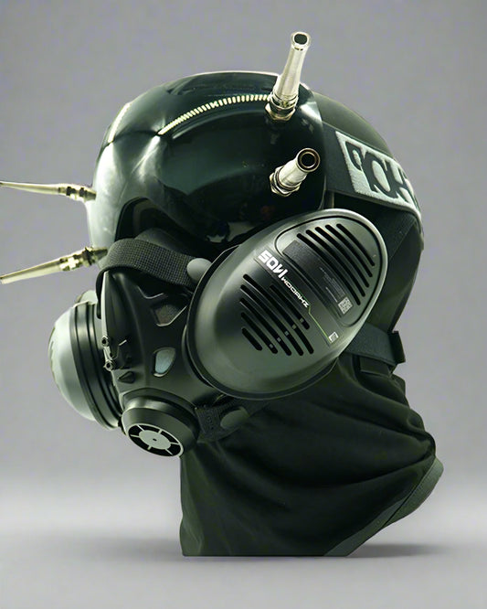 Advanced Cyberpunk Visor & Mask - cyberpunk mask - Stylish Cyberpunk Visor and Mask for Bold Looks - Main view