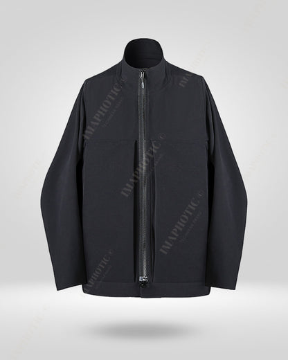 Advanced Men's Tactical Techwear Jacket - waterproof techwear jacket - Men's Waterproof Techwear Jacket for Outdoor Adventures - View 2