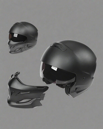 Adventure Awaits: Sleek Motorcycle Helmet -  modular design - Sleek Modular Motorcycle Helmet for Adventurers - View 21
