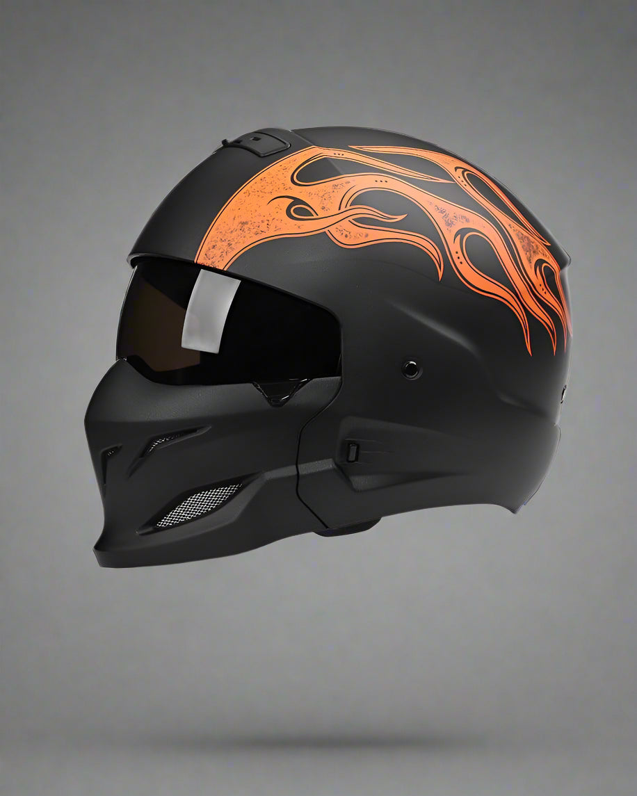 Adventure Awaits: Sleek Motorcycle Helmet - motorcycle helmet - Sleek Modular Motorcycle Helmet for Adventurers - View 2