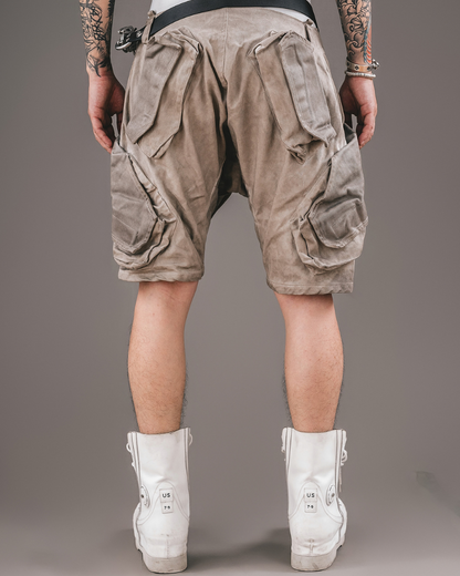 Adventure-Ready 3D Pocket Cargo Shorts -  outdoor - Stylish 3D Pocket Cargo Shorts for Urban Adventurers - View 5