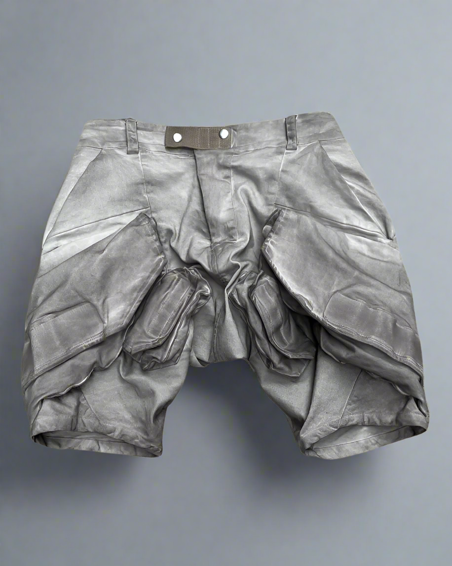 Adventure-Ready 3D Pocket Cargo Shorts -  urban - Stylish 3D Pocket Cargo Shorts for Urban Adventurers - View 8