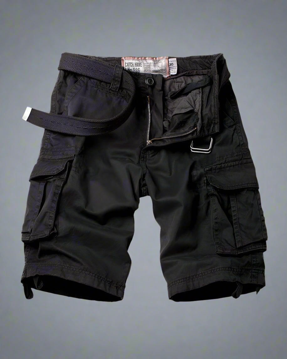 Adventure-Ready Multi-Pocket Shorts - cargo shorts - Multi-Pocket Cargo Shorts for Outdoor Adventures - Main view