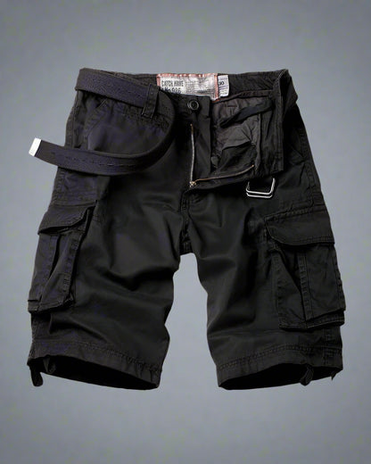 Adventure-Ready Multi-Pocket Shorts - cargo shorts - Multi-Pocket Cargo Shorts for Outdoor Adventures - Main view