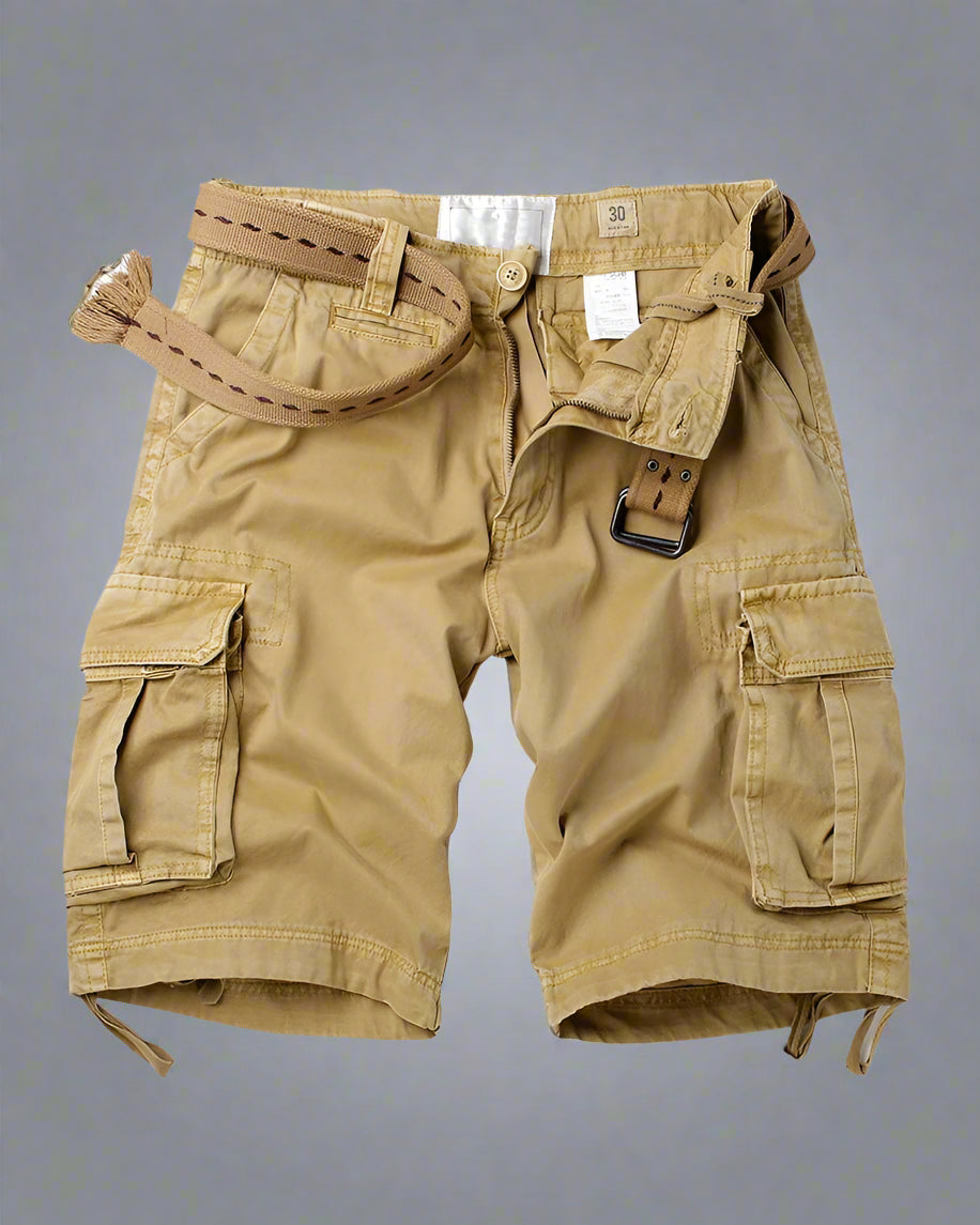 Adventure-Ready Multi-Pocket Shorts - durable outdoor shorts - Multi-Pocket Cargo Shorts for Outdoor Adventures - View 2