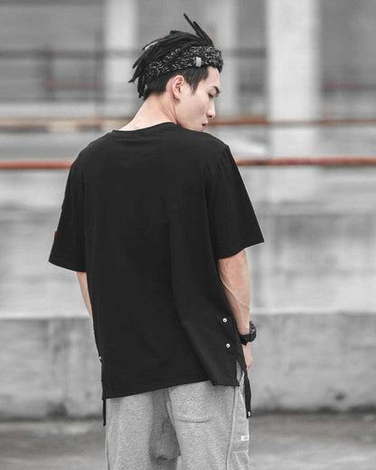 Adventure-Ready Pocket Tech Tee -  durable polyester shirt - Pocket Tech Tee with Bold Cyberpunk Design - View 5