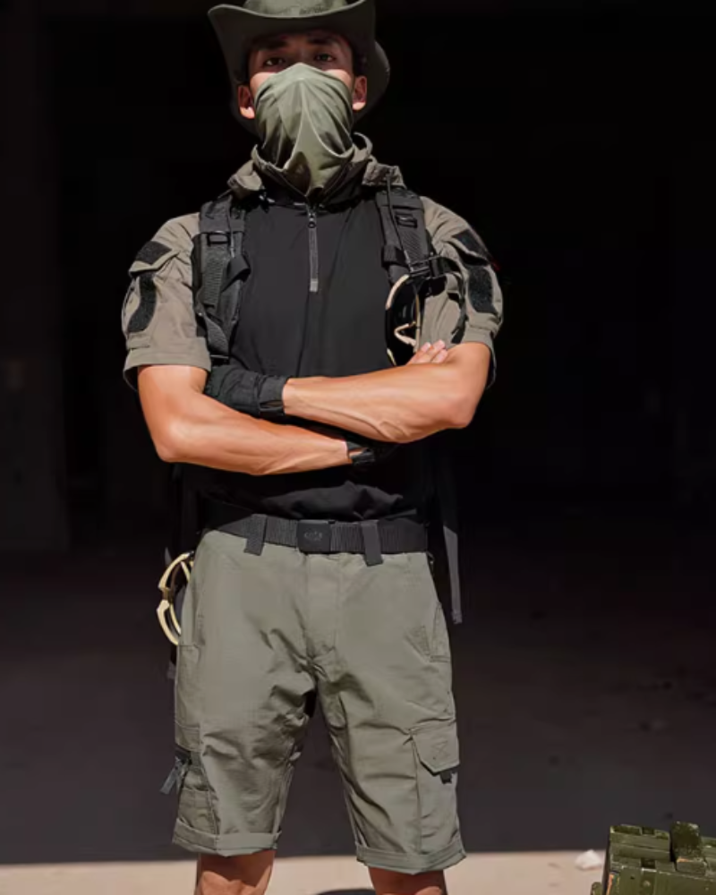 Adventure-Ready Tactical Cargo Shorts -  cargo shorts - Adventure-Ready Tactical Cargo Shorts for Outdoor Use - View 9