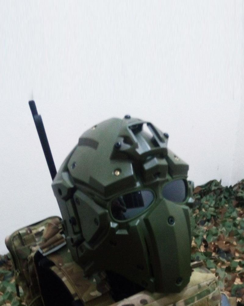 Adventure-Ready Tactical Riding Helmet -  impact resistant - Tactical Riding Helmet with Modular Face Mask - View 4