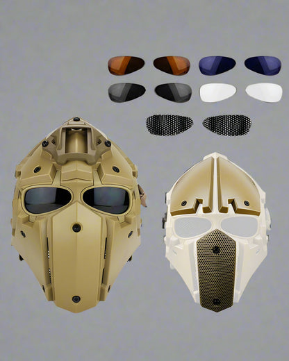 Adventure-Ready Tactical Riding Helmet -  polycarbonate riding helmet - Tactical Riding Helmet with Modular Face Mask - View 7