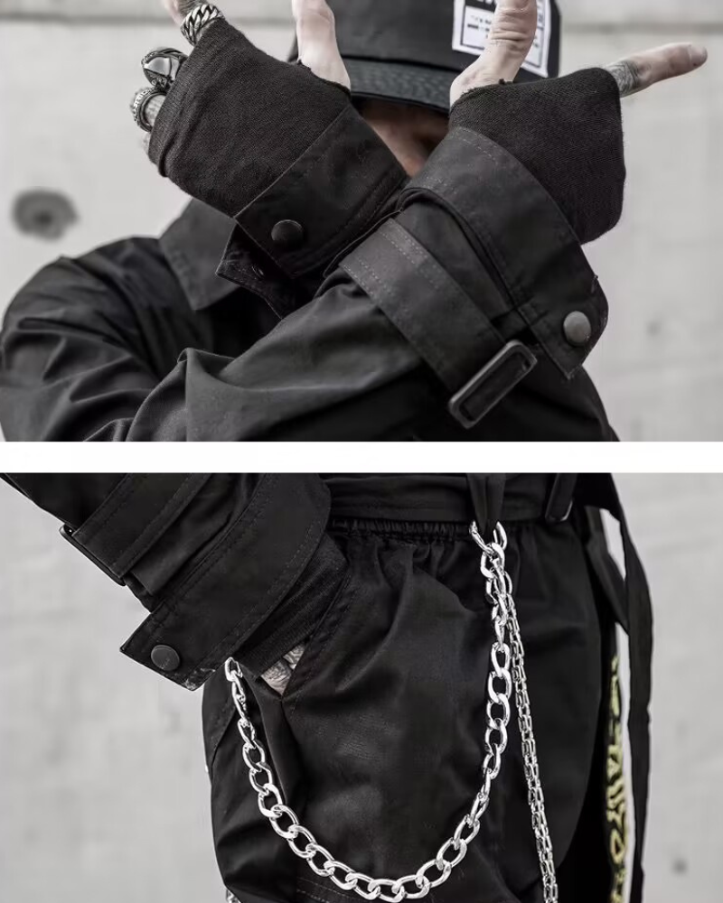 Adventure-Ready Techwear Jumpsuit -  jumpsuit - Versatile Adventure-Ready Techwear Jumpsuit for Stylish Wear - View 4
