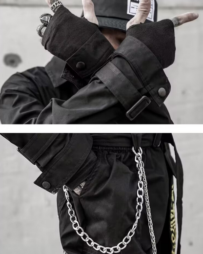 Adventure-Ready Techwear Jumpsuit -  jumpsuit - Versatile Adventure-Ready Techwear Jumpsuit for Stylish Wear - View 4
