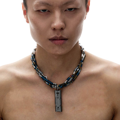 Adventurer's Dream Necklace - adventurer necklace - Futuristic Mechanical Aesthetic Necklace for Adventurers - Main view