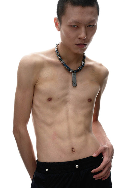 Adventurer's Dream Necklace -  layered necklace - Futuristic Mechanical Aesthetic Necklace for Adventurers - View 5