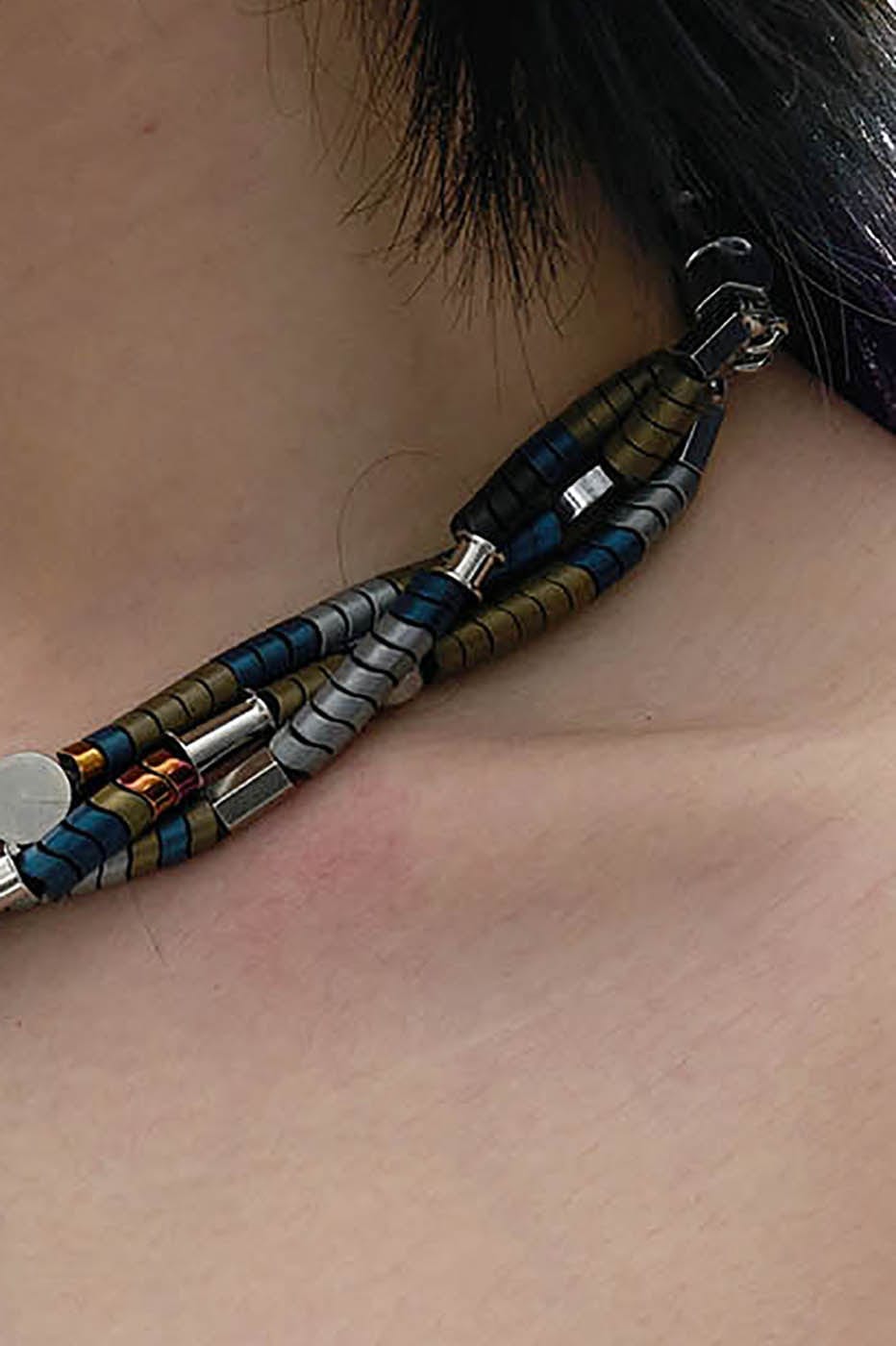 Adventurer's Dream Necklace -  mechanical jewelry - Futuristic Mechanical Aesthetic Necklace for Adventurers - View 6