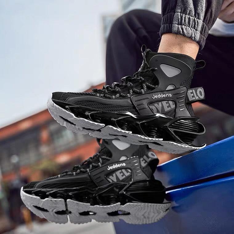 Airy High-Top Tech Sneakers -  breathable footgear - Airy High-Top Tech Sneakers for Comfort and Style - View 3