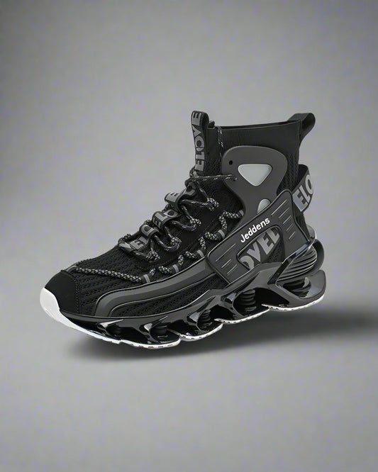 Airy High-Top Tech Sneakers - futuristic sneakers - Airy High-Top Tech Sneakers for Comfort and Style - Main view