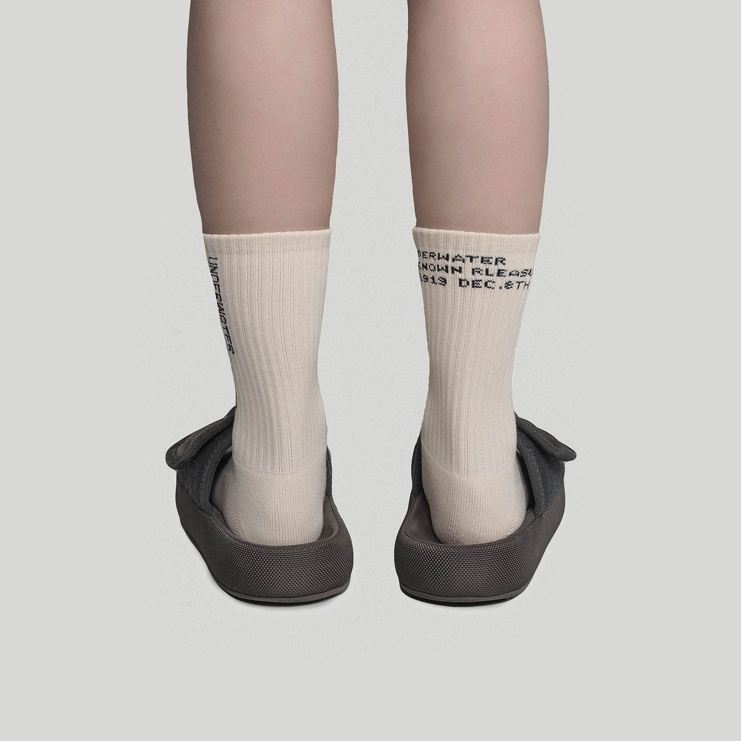 Apricot Splash-Proof Socks - stylish crew socks - Comfortable Apricot Splash-Proof Crew Socks - View 3