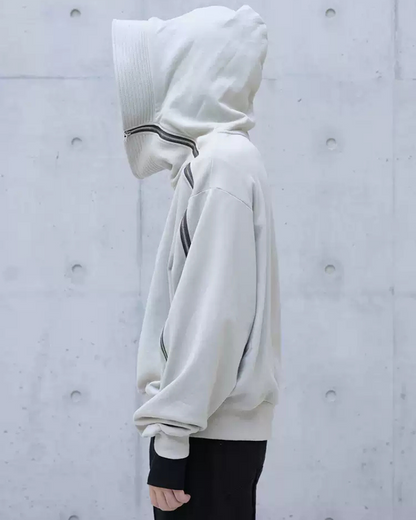 Asymmetrical Zip-Up Streetwear Hoodie -  asymmetrical - Asymmetrical Zip-Up Hoodie for Unique Street Style - View 3