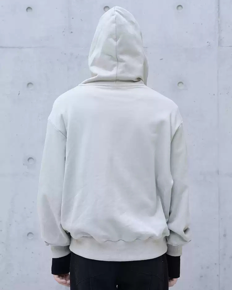 Asymmetrical Zip-Up Streetwear Hoodie -  comfortable streetwear - Asymmetrical Zip-Up Hoodie for Unique Street Style - View 4