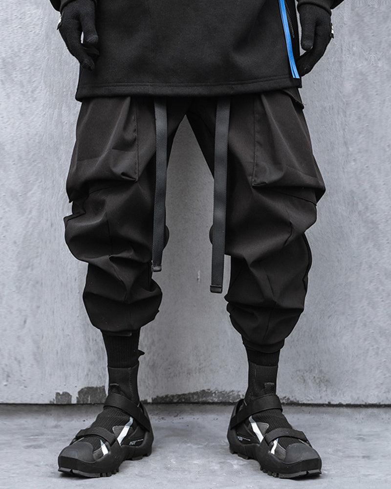Avant-Garde Cargo Tech Pants - futuristic pants - Avant-Garde Cargo Tech Pants for Urban Exploration - View 2