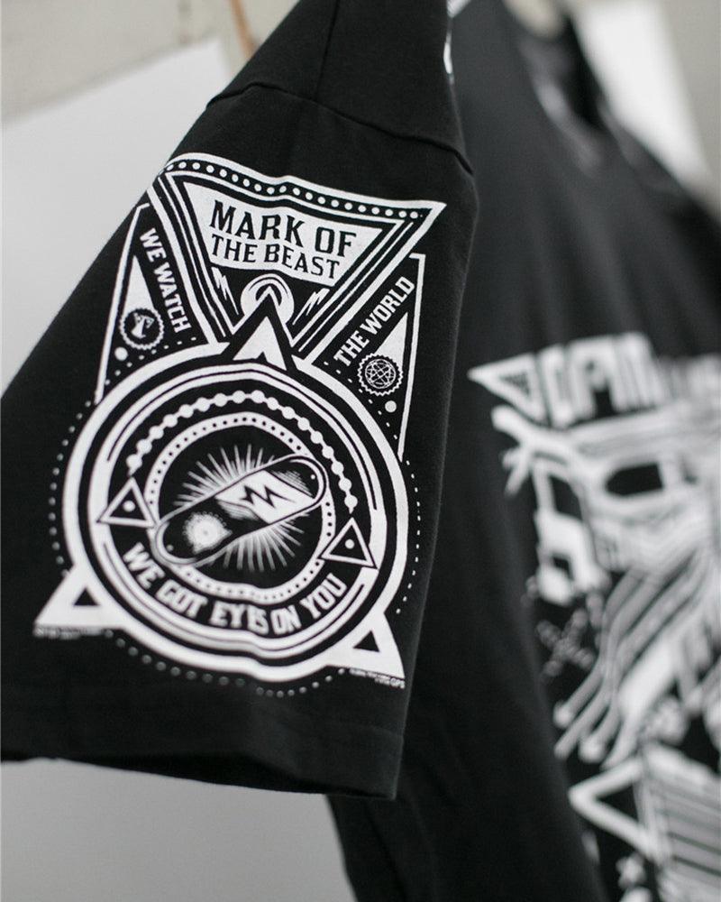 Avant-Garde Cyberpunk Tech Tee - cyberpunk - Futuristic Cyberpunk Tech T-Shirt for Urban Style - View 9