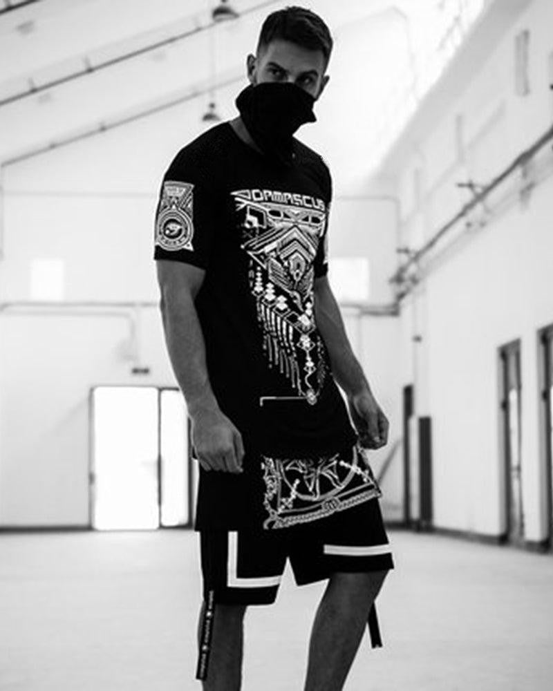 Avant-Garde Cyberpunk Tech Tee -  high-performance fabric tee - Futuristic Cyberpunk Tech T-Shirt for Urban Style - View 4