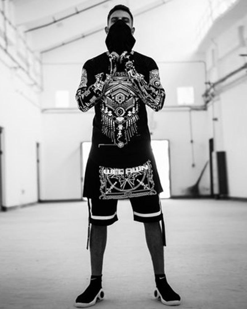 Avant-Garde Cyberpunk Tech Tee -  streetwear - Futuristic Cyberpunk Tech T-Shirt for Urban Style - View 5