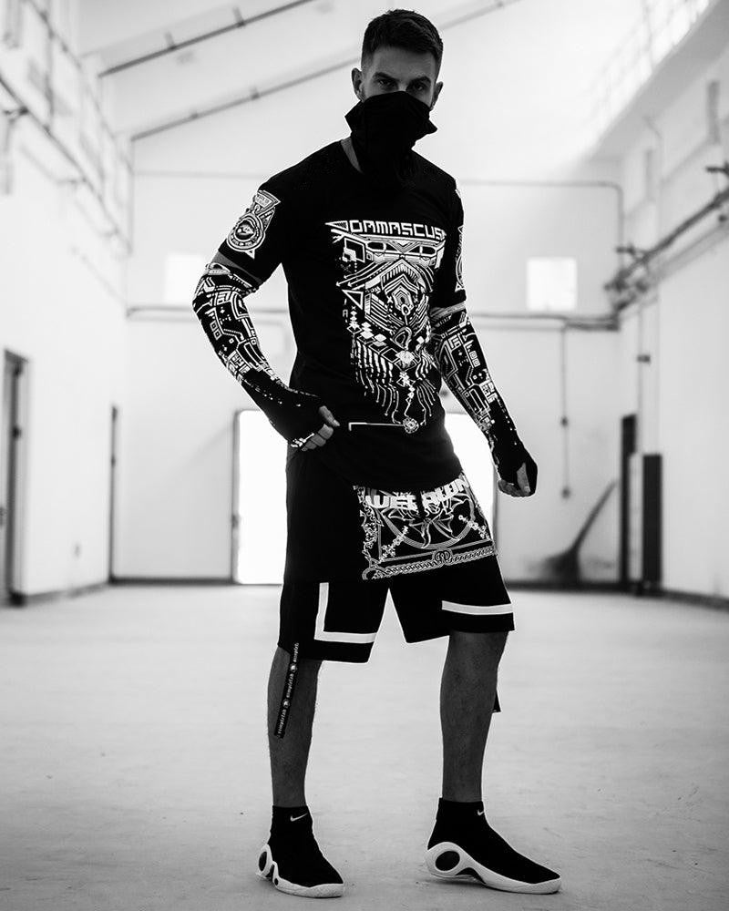 Avant-Garde Cyberpunk Tech Tee -  techwear - Futuristic Cyberpunk Tech T-Shirt for Urban Style - View 7
