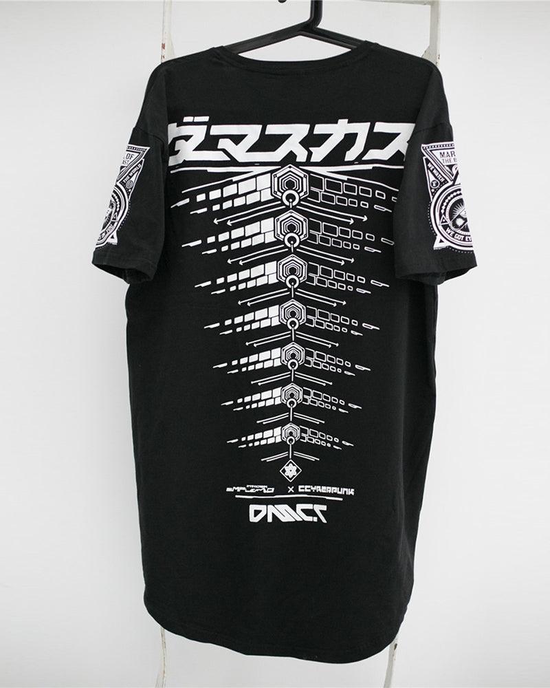 Avant-Garde Cyberpunk Tech Tee -  urban fashion - Futuristic Cyberpunk Tech T-Shirt for Urban Style - View 8