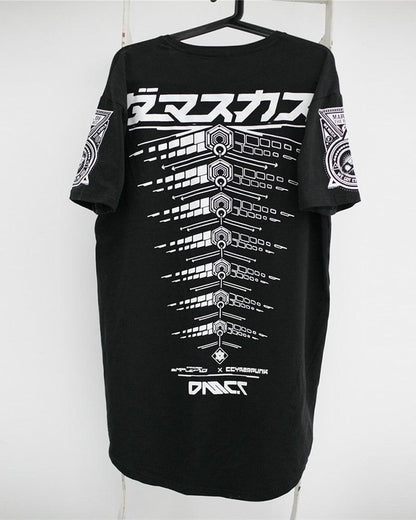 Avant-Garde Cyberpunk Tech Tee -  urban fashion - Futuristic Cyberpunk Tech T-Shirt for Urban Style - View 8