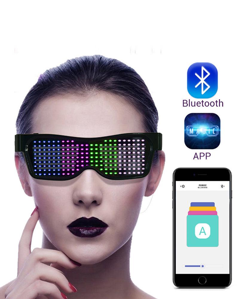 Lunettes lumineuses à LED personnalisables